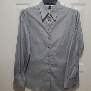 Anne Klein tailored blouse medium